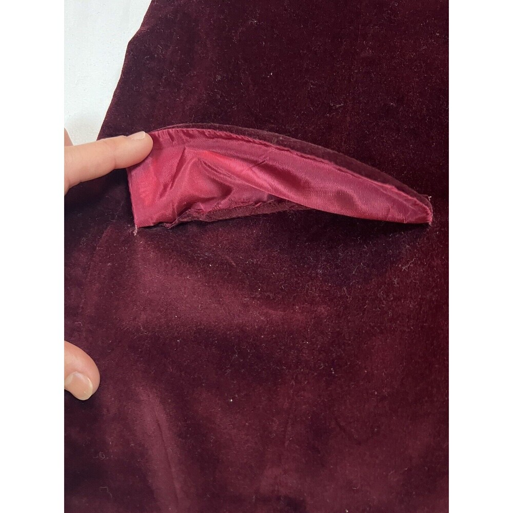 Lord & Taylor Velvet Blazer Saks Fifth Ave Vintage 50s | Red | Size Small - Picture 8 of 16
